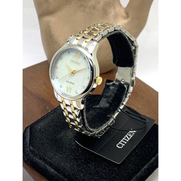 Citizen Women's Watch EM0894-50D Eco Drive Mother of Pearl Dial Two Tone… - Picture 14 of 14